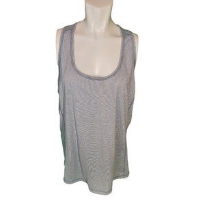 Zella Racerback Tank Striped Sz 2X Bluegray